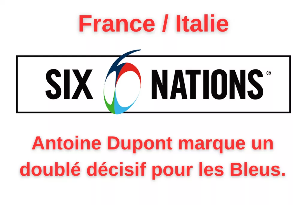 Les joueurs français célèbrent leur victoire écrasante contre l'Italie.