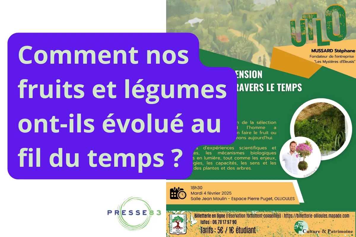 Présentation scientifique sur l’évolution des fruits et légumineuses à l’UTLO.