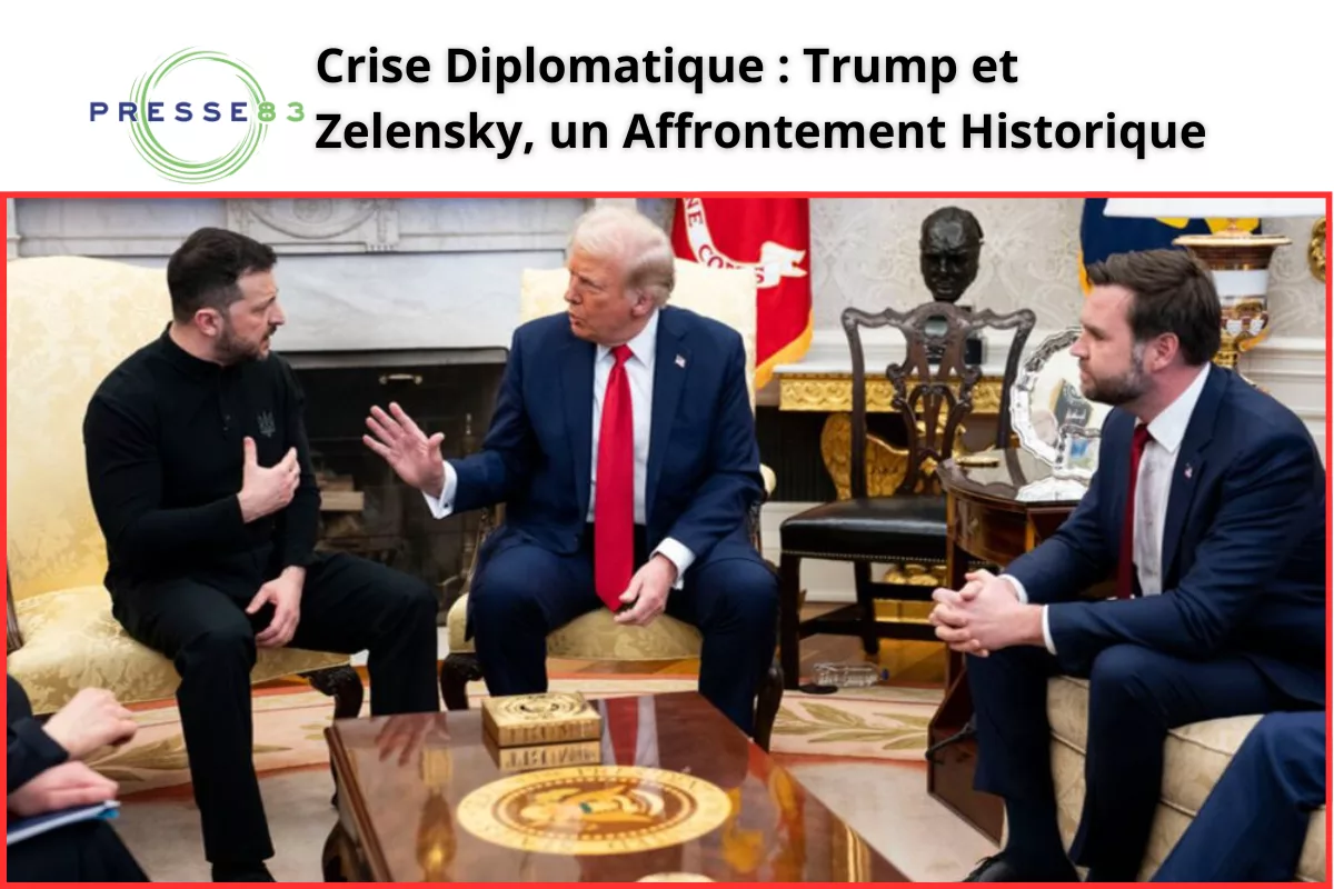 Donald Trump et Volodymyr Zelensky lors de leur rencontre tendue à la Maison-Blanche.