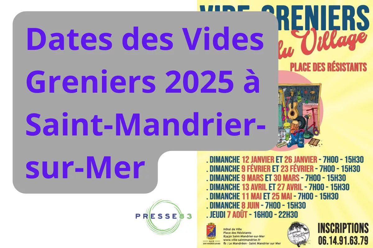 Les vides greniers de Saint-Mandrier-sur-Mer attirent chaque année de nombreux visiteurs.