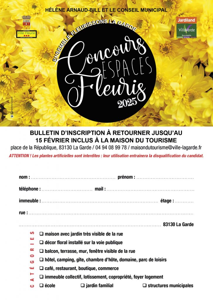 Participez au concours des Espaces Fleuris et valorisez vos espaces verts
