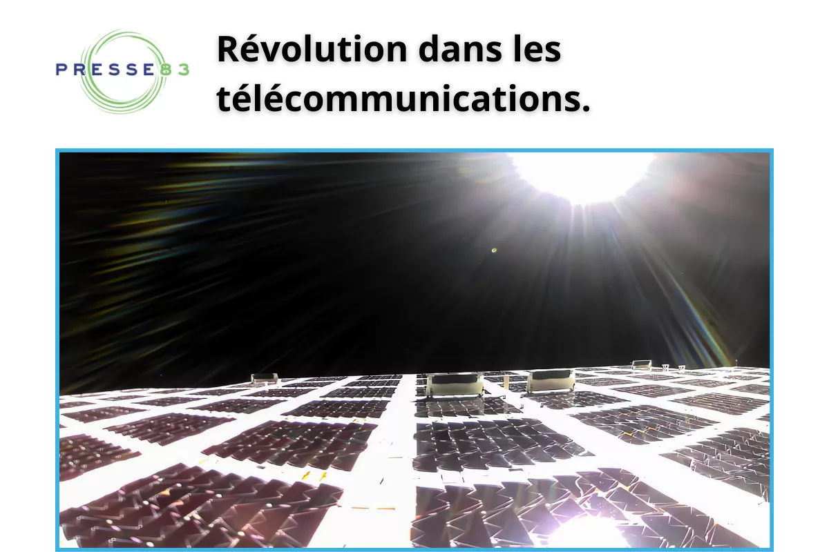 Satellites BlueBird en orbite basse terrestre.