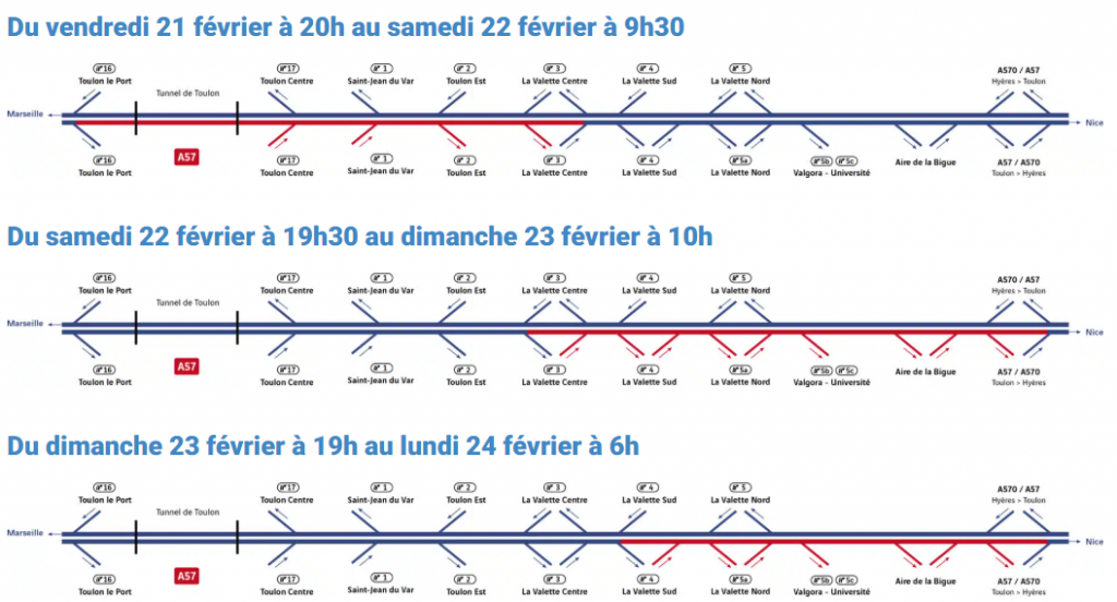 VINCI Autoroutes réalise des travaux de nuit sur l'A57.