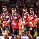 équipe du RCT au Stade Mayol, temple du rugby toulonnais