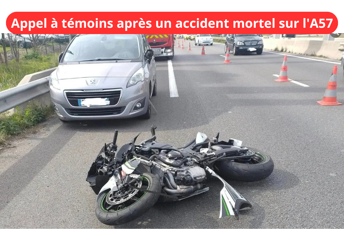 Accident mortel sur l'A57 : appel à témoins lancé par la gendarmerie.