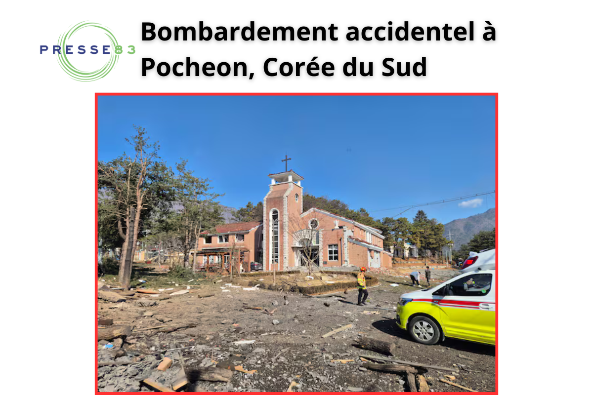 Pocheon sous le choc après le bombardement
