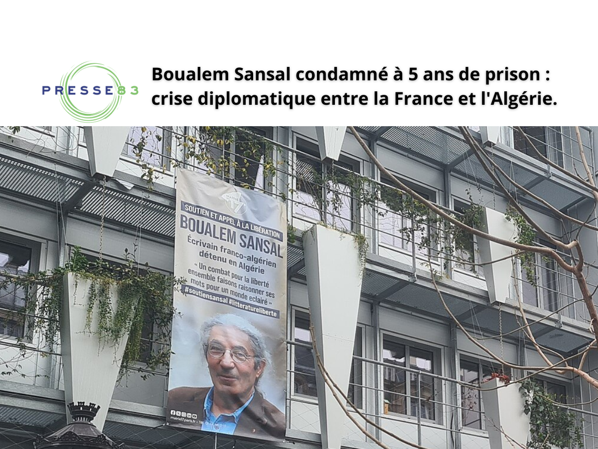L'écrivain franco-algérien Boualem Sansal au cœur d'une crise diplomatique majeure.