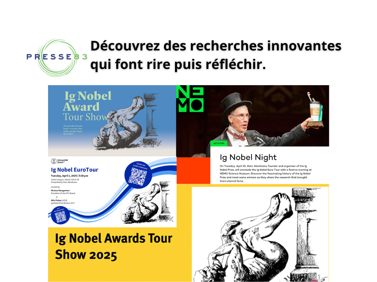 Participez à la cérémonie des prix Ig Nobel en direct et gratuitement.