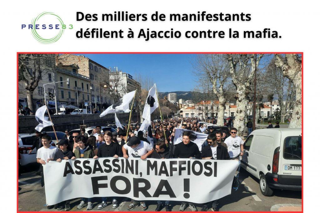 Les slogans anti-mafia résonnent dans les rues d'Ajaccio.