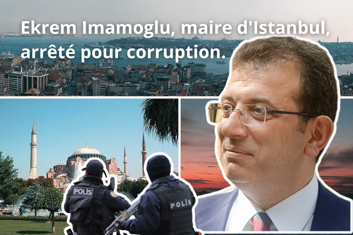 Manifestation interdite à Istanbul après l'arrestation d'Imamoglu.