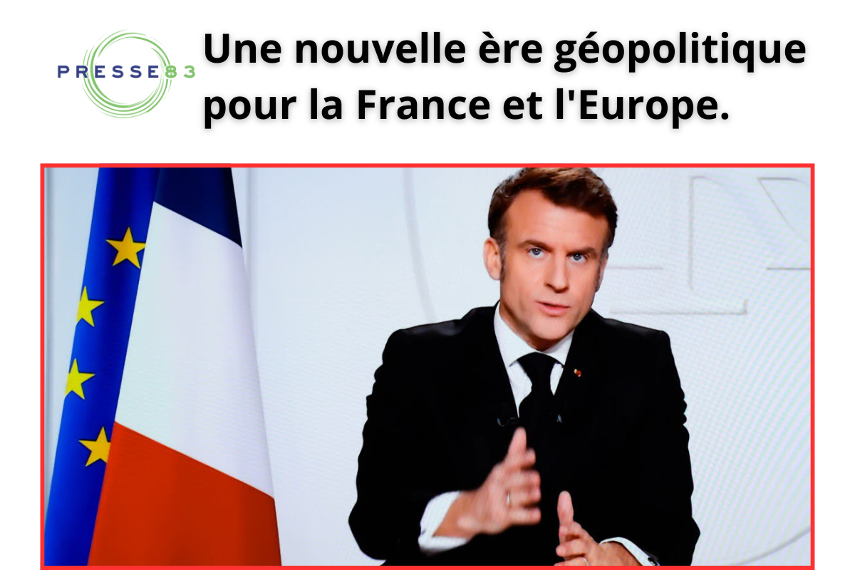 Emmanuel Macron prononçant son discours