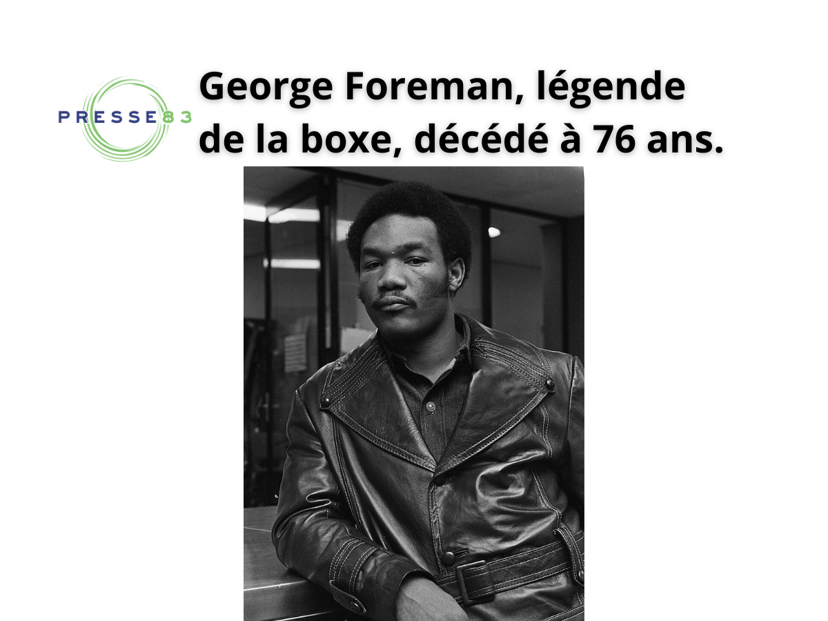 Foreman, champion olympique et double champion du monde.