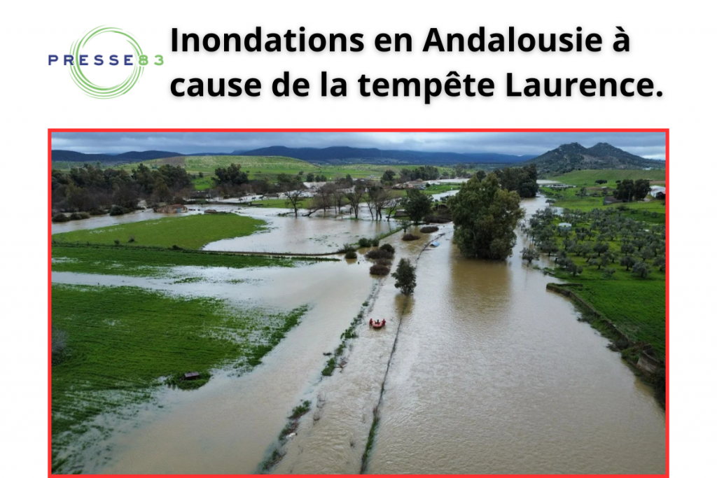 Routes coupées et rivières débordées en Espagne.