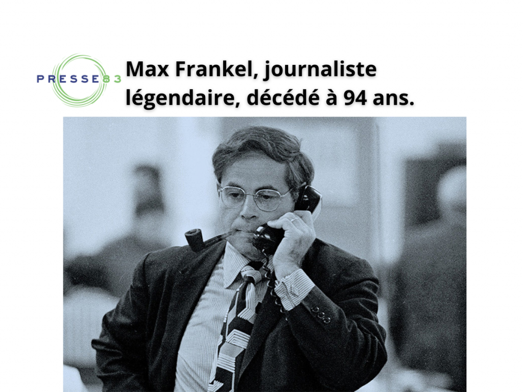 Frankel, lauréat du prix Pulitzer,