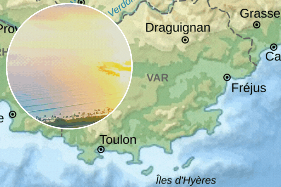 Ciel dégagé à Toulon pour une journée ensoleillée.