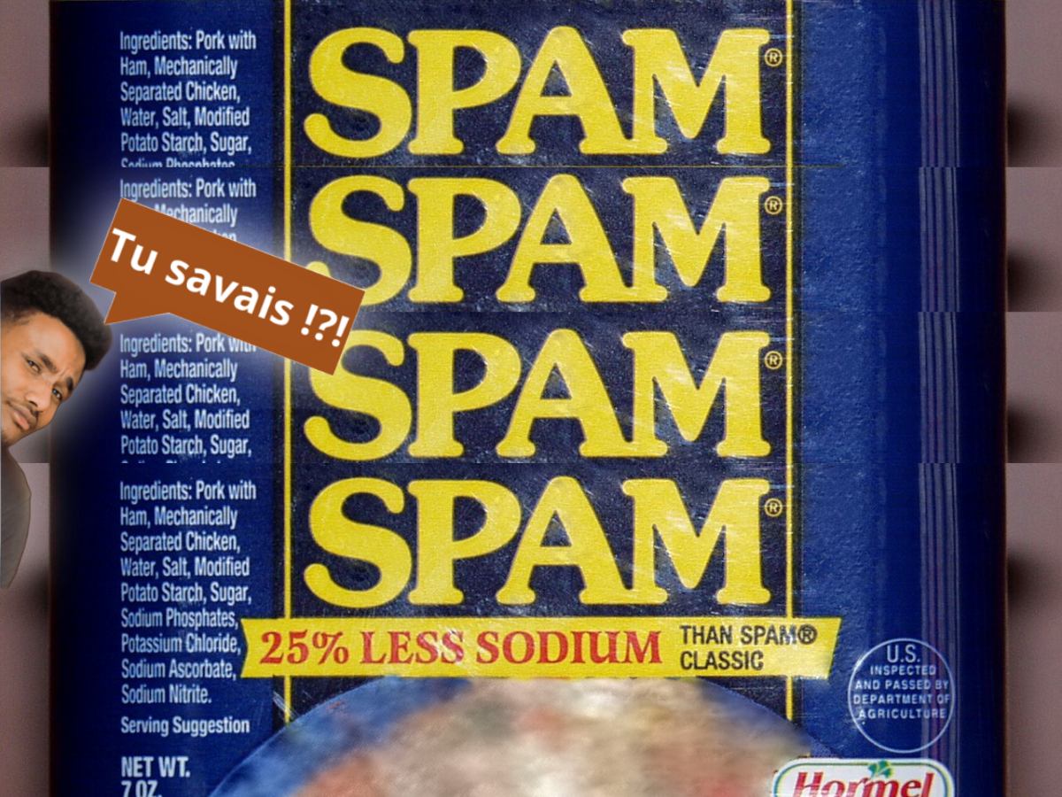 L'origine du Spam : une histoire de jambon épicé.