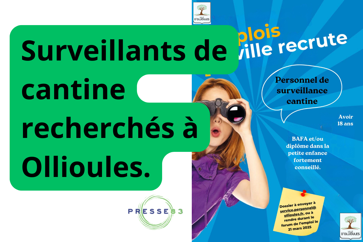 Postulez dès maintenant pour un poste à Ollioules.