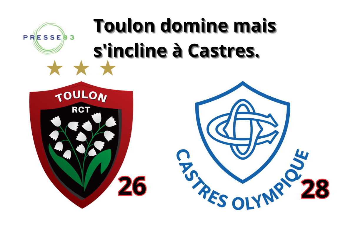 Les Toulonnais ont dominé la seconde mi-temps.