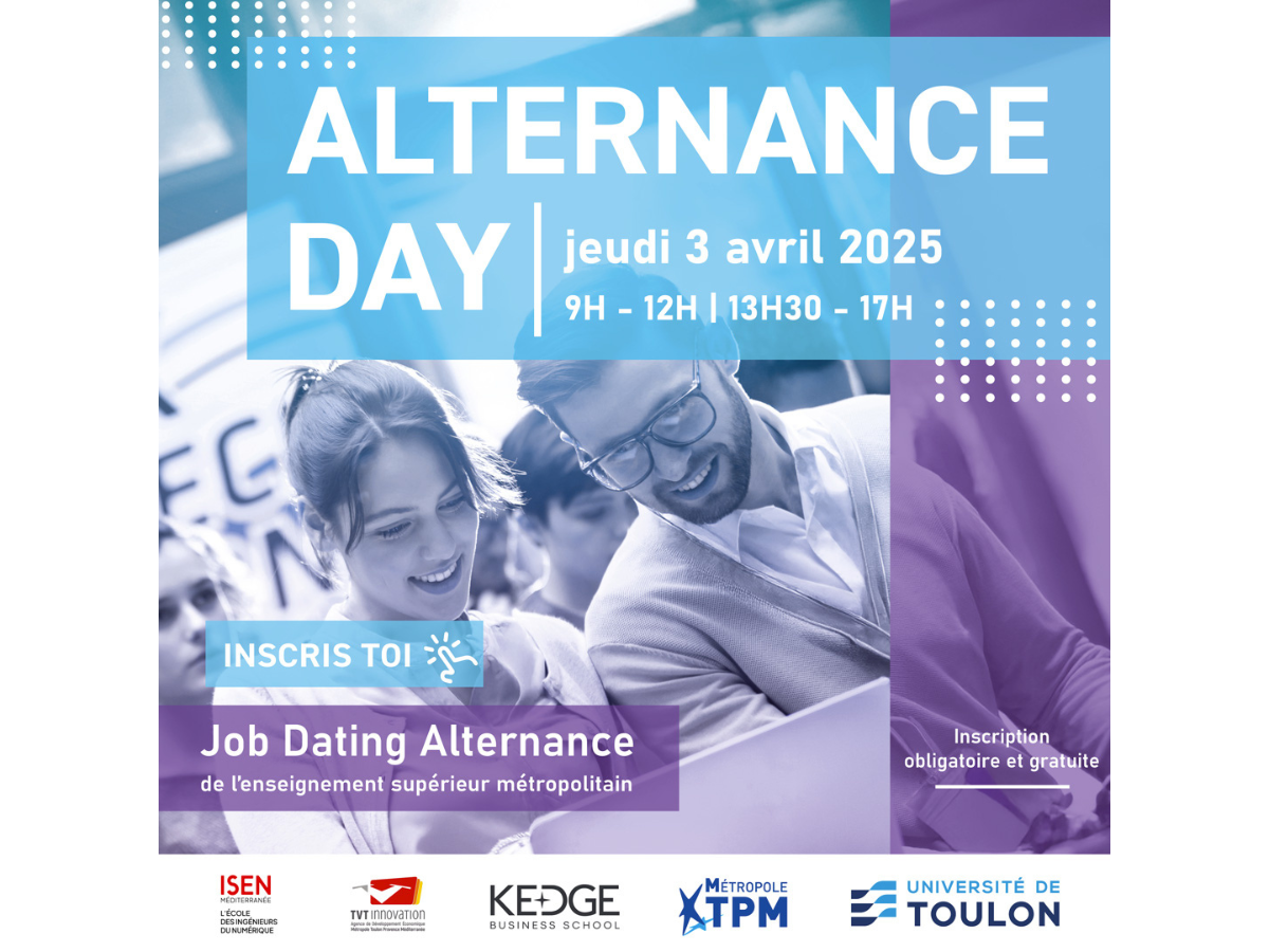 Métropole TPM et TVT Innovation : Partenaires de l'Alternance Day.
