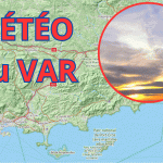 Carte météorologique montrant les zones de précipitations intenses dans le Var.
