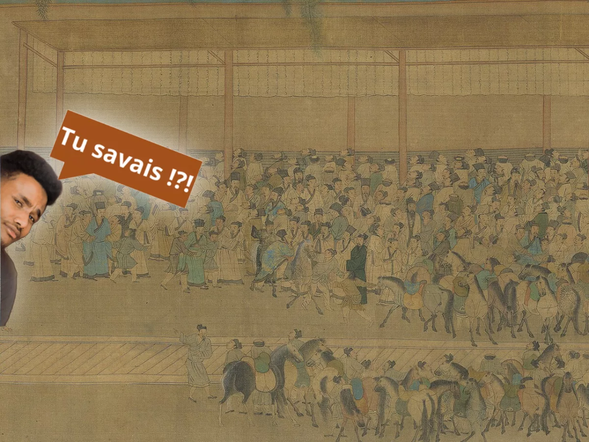 Un candidat passant un concours dans un bâtiment administratif français