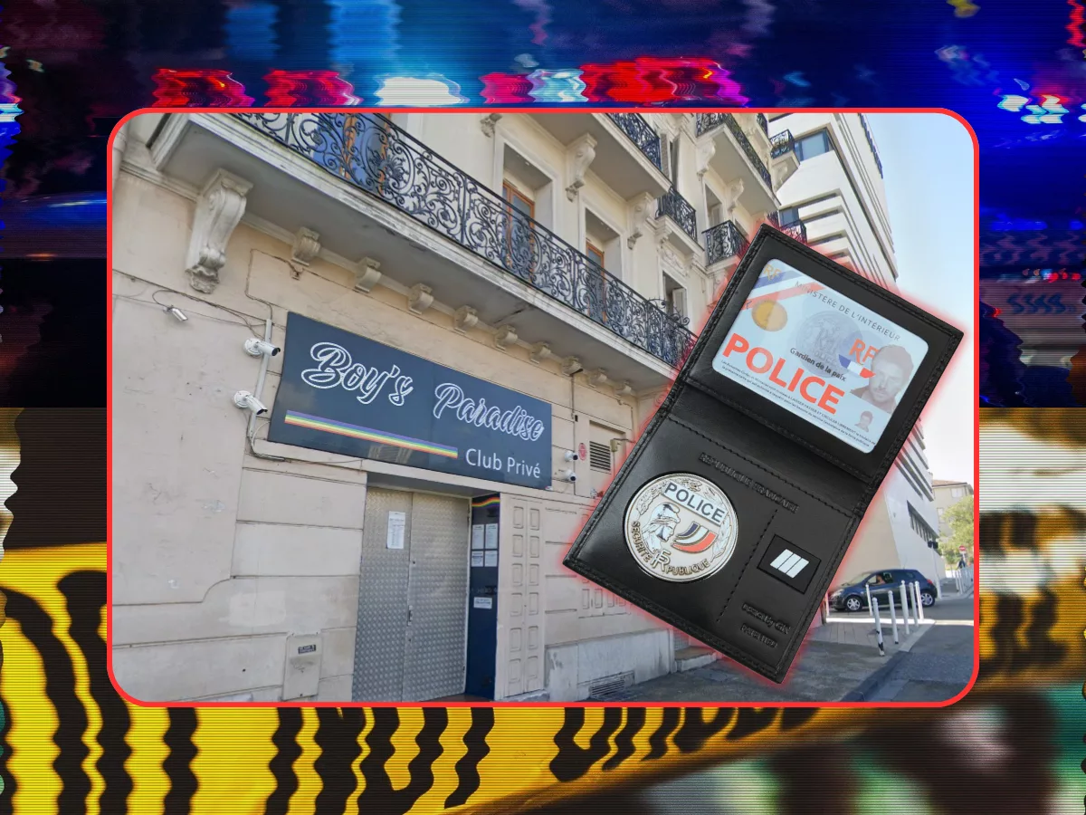 Entrée du Boy’s Paradise à Toulon, lieu de l’agression