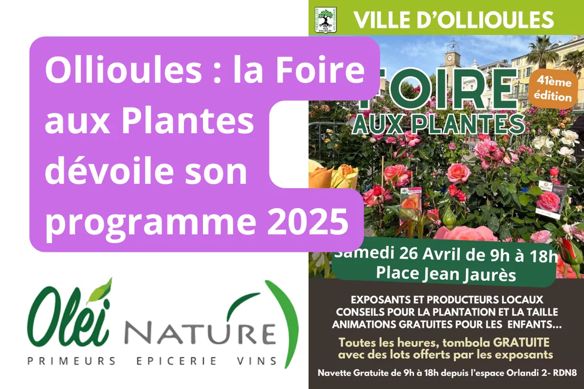 Plantes, conseils, tombola : que voir à Ollioules le 26 avril ?