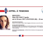 Portrait d’Agathe Hilairet, diffusé lors de l’appel à témoins