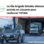 Déploiement de chars allemands à Vilnius, Lituanie.