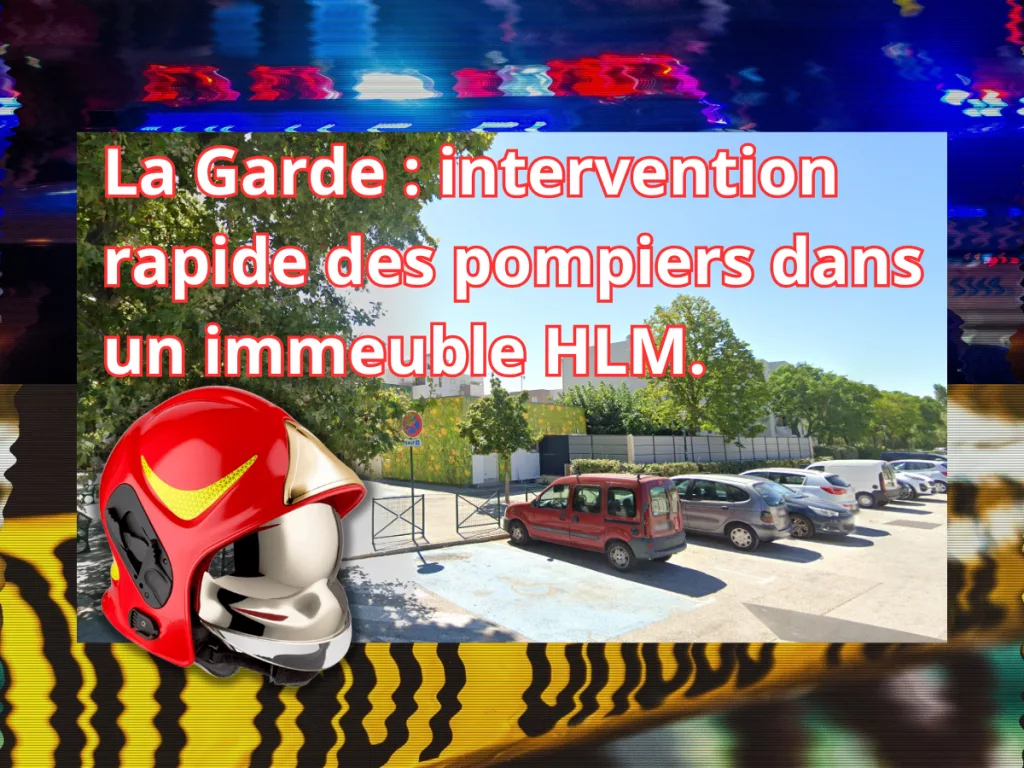 Une salle de bain en feu au 9e étage à La Garde : les secours évitent la catastrophe.