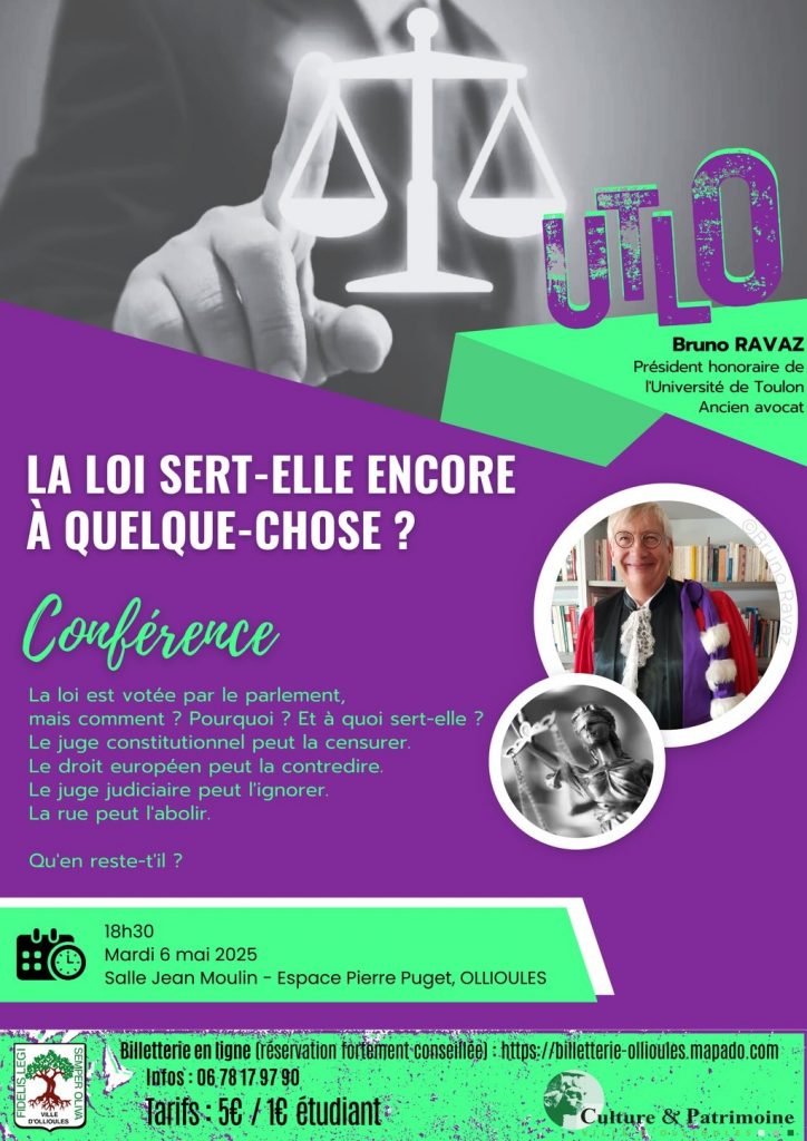 UTLO organise une conférence sur le droit et les contre-pouvoirs