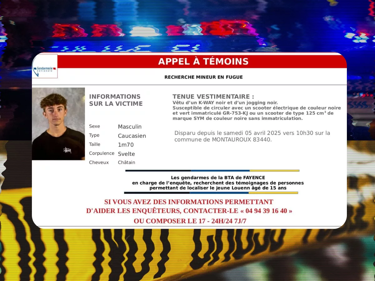 Appel national : qui a vu Louenn ?
