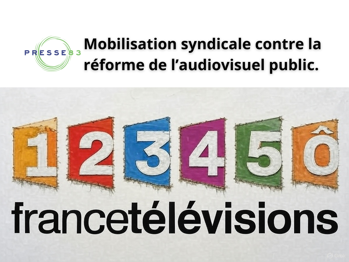 Manifestation des syndicats devant le Palais Bourbon.