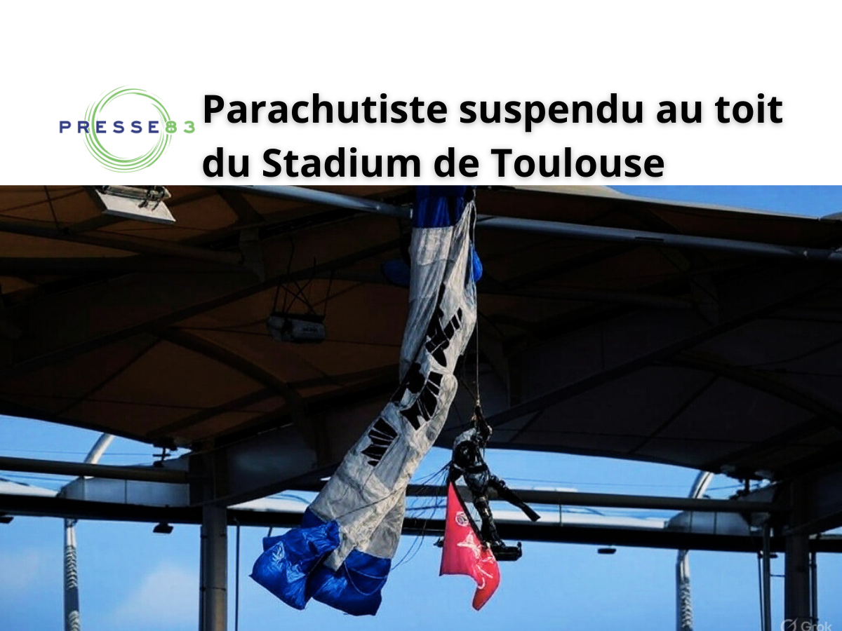 Intervention des pompiers pour décrocher un parachutiste