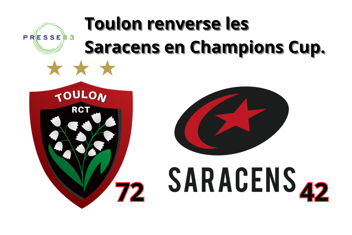 Toulon renverse les Saracens et se qualifie en quart de finale