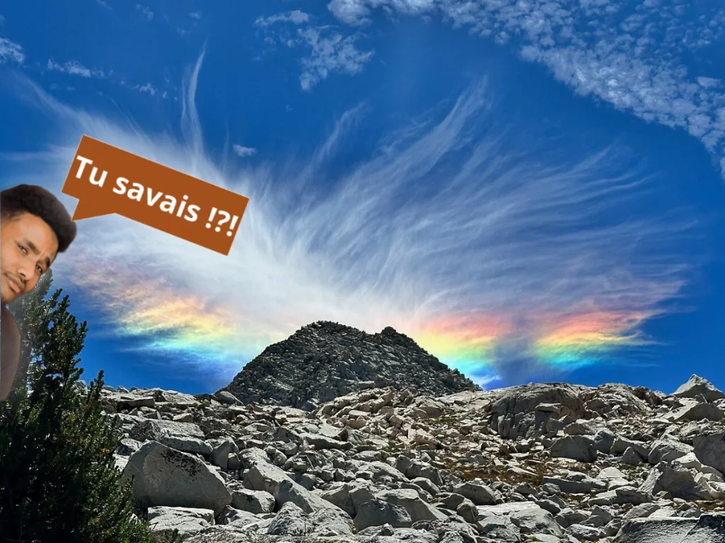 Formation colorée dans les nuages d’été
