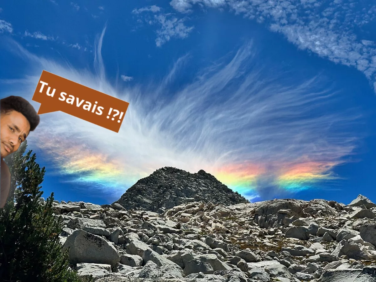 Formation colorée dans les nuages d’été