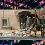 Interventions des secours après l'explosion