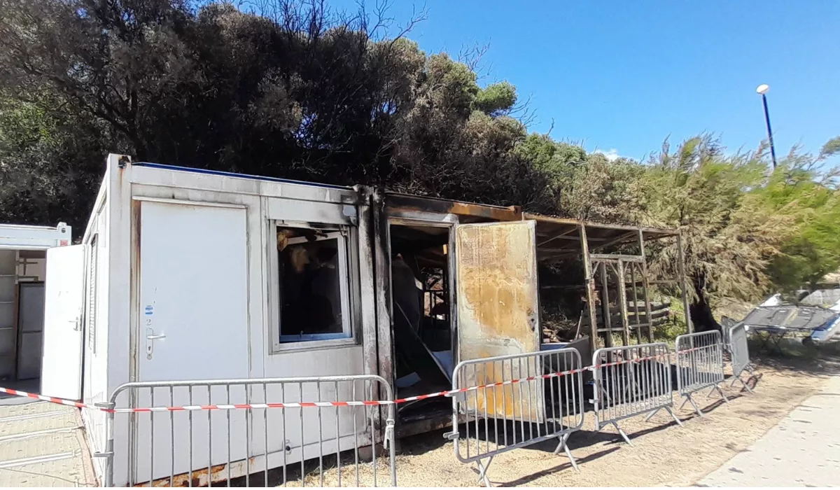 Locaux calcinés du club nautique, saison compromise